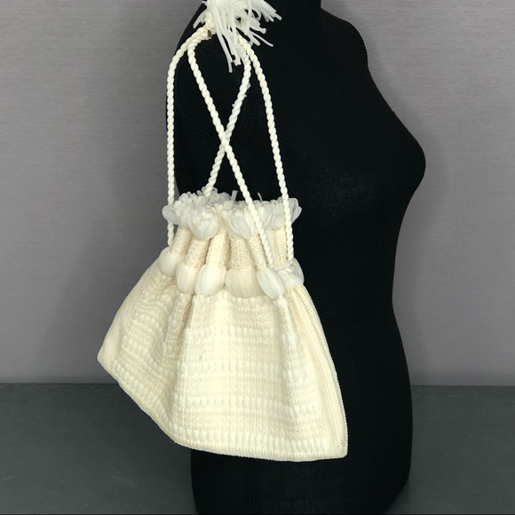 Vintage Handmade Drawstring Pouch Bag - Picture 8 of 9